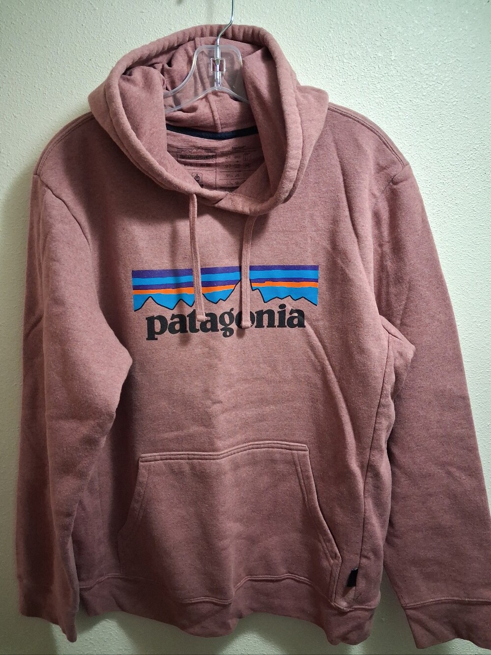 Patagonia Rose Pink Logo Hoodie